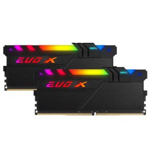 رم دسکتاپ DDR5 دوکاناله 3200 مگاهرتز CL16 گیل مدل EVO X II RGB ظرفیت 16 گیگابایت