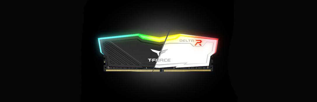 رم تیم گروپ مدل DELTA RGB GAMING 16GB DUAL 3600MHz CL18 DDR4